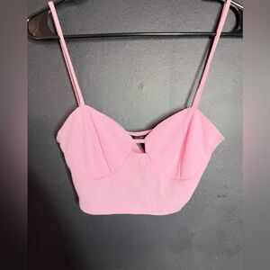 Pink publik crop shirt